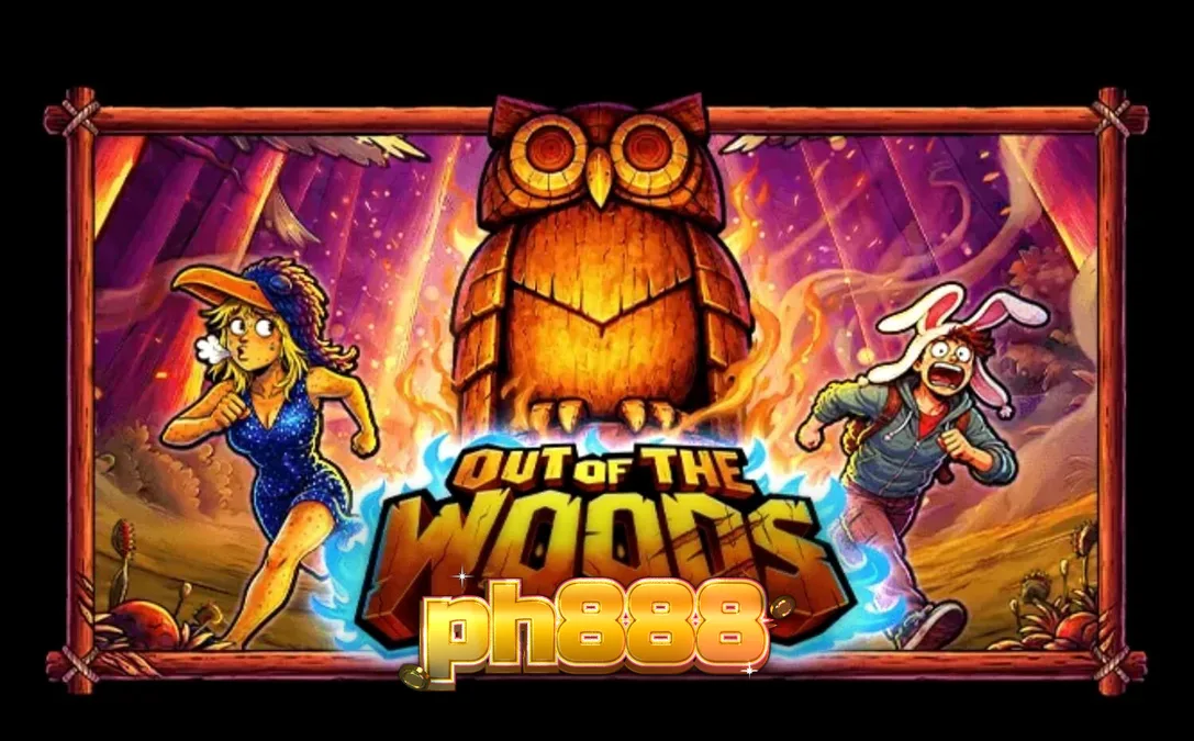Out of the Woods slot game interface na may mga animal-themed characters